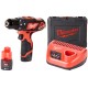Milwaukee M12 BPD-202C Aku příklepová vrtačka (12V/2x2,0Ah) 4933441940