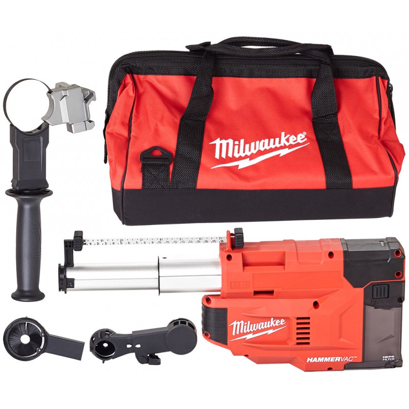 Milwaukee M12 UDEL-0B Univerzální vysavač ke kladivům, L-Třída, bez aku, taška 4933471460