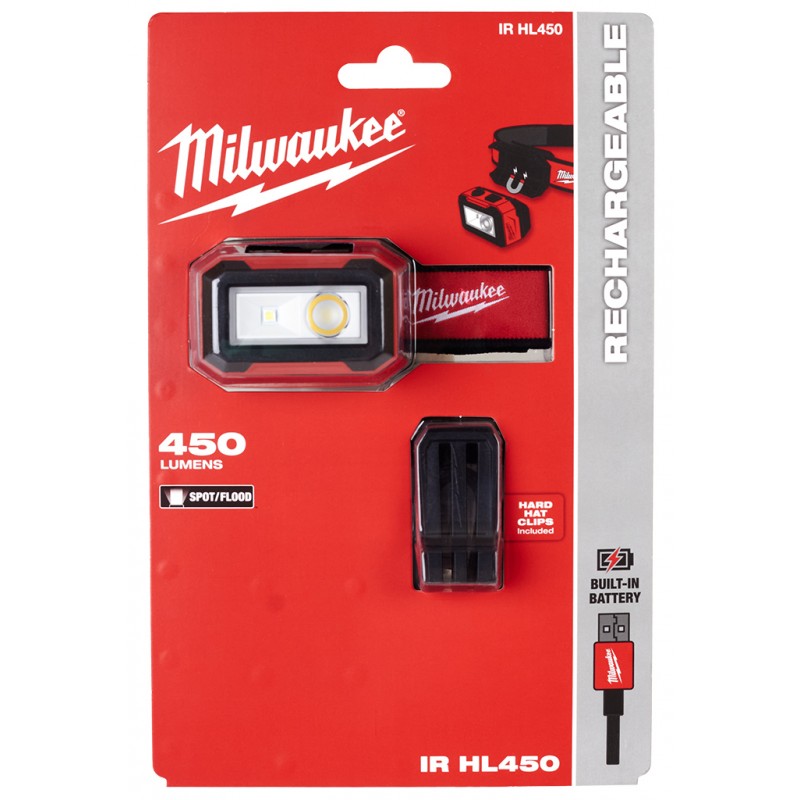 Milwaukee IR HL450 Aku čelovka 4933478587