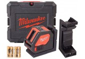 Milwaukee CLL-C Zelený křížový laser na alkalické baterie, kufr 4933478753