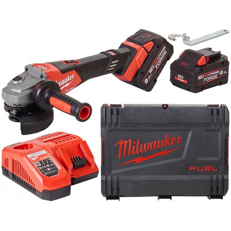 Milwaukee M18 FHSAG125XB2-802X Aku úhlová bruska 125mm (18V/2x 8,0Ah/HD BOX) 4933493416 Milwaukee M18 FHSAG125XB2-802X Aku úhlová bruska 125mm (18V/2x 8,0Ah/HD BOX) 4933493416