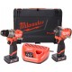 Milwaukee M12 FUEL Sada M12FPP2X2-402X: M12 FPD2-0 + FCIWF12G3 (12V / 2x4,0Ah)