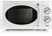 DOMO Mikrovlnná trouba retro 900W, bílá DO3125