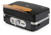 DOMO Sendvičovač - Gril - Vaflovač - 3v1, (1100W), černý DO9278C