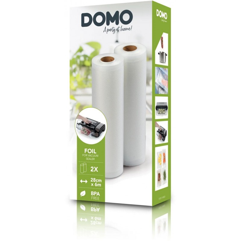 DOMO Fólie do vakuovačky 28 cm, délka 6 m, 2 role DO327L-ROL28 DOMO Fólie do vakuovačky 28 cm, délka 6 m, 2 role DO327L-ROL28