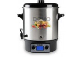 DOMO Zavařovací hrnec nerezový s LCD - 2 otvory - plast kohout (27 l / 2000W) DO42328PC