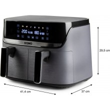 DOMO Dvojitá horkovzdušná fritéza 4+4 l - digitální DO552FR