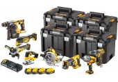 DeWALT DCK865P4T Aku Kombo sada nářadí 18 V - 8 druhů nářadí, 4x aku 5,0 Ah, 4x kufr