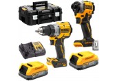 DeWALT DCK2051E2T Aku sada nářadí (DCD800+DCF850+18v/2x1,7Ah PowerStack) Tstak