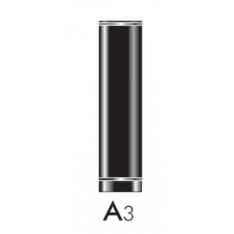 Komínová roura 80/1000 mm pro kamna na pelety EBAS950/80N Komínová roura 80/1000 mm pro kamna na pelety EBAS950/80N