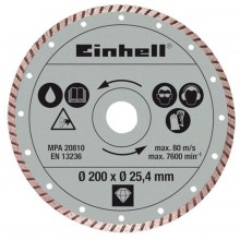 Einhell Diamantový kotouč TURBO 200x25,4 mm na dlaždice 4301175