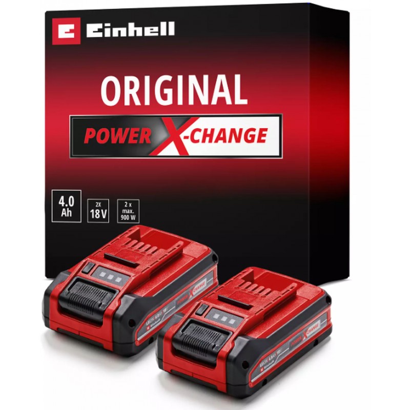 Einhell PXC Baterie 2x (18V/4,0Ah) Twinpack 4511629