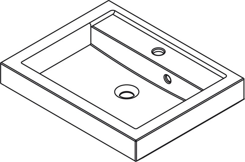 SAPHO MARIOKA ELS60 ELISE litý mramor umyvadlo 60x8x48cm, bílé SAPHO MARIOKA ELS60 ELISE litý mramor umyvadlo 60x8x48cm, bílé