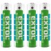 EXTOL ENERGY baterie nabíjecí, 4ks, AAA (HR03), 1,2V, 1000mAh, NiMh, 42060