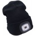 EXTOL LIGHT čepice s čelovkou 45lm, nabíjecí, USB,černá, univerzální velikost 43199