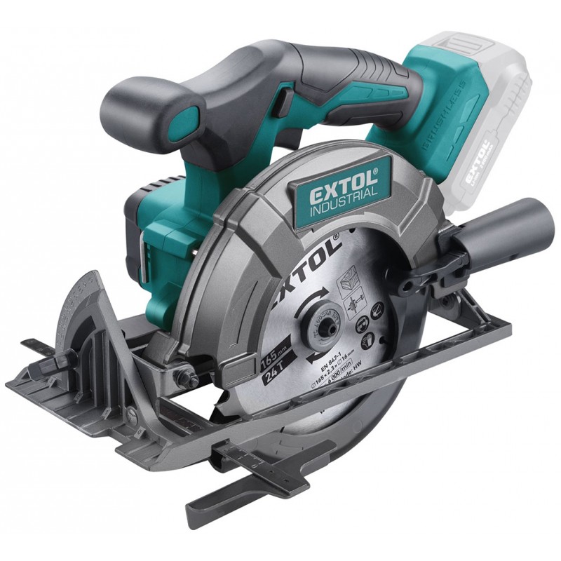 EXTOL INDUSTRIAL pila kotoučová aku SHARE20V, 165mm,20V Li-ion,bez baterie a nabíječky 8791823