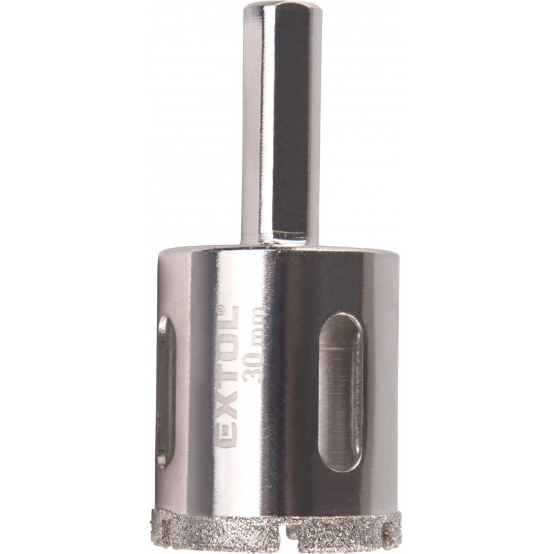 EXTOL PREMIUM korunka vykružovací diamantová na sklo a keramiku, 30mm 8801987 EXTOL PREMIUM korunka vykružovací diamantová na sklo a keramiku, 30mm 8801987