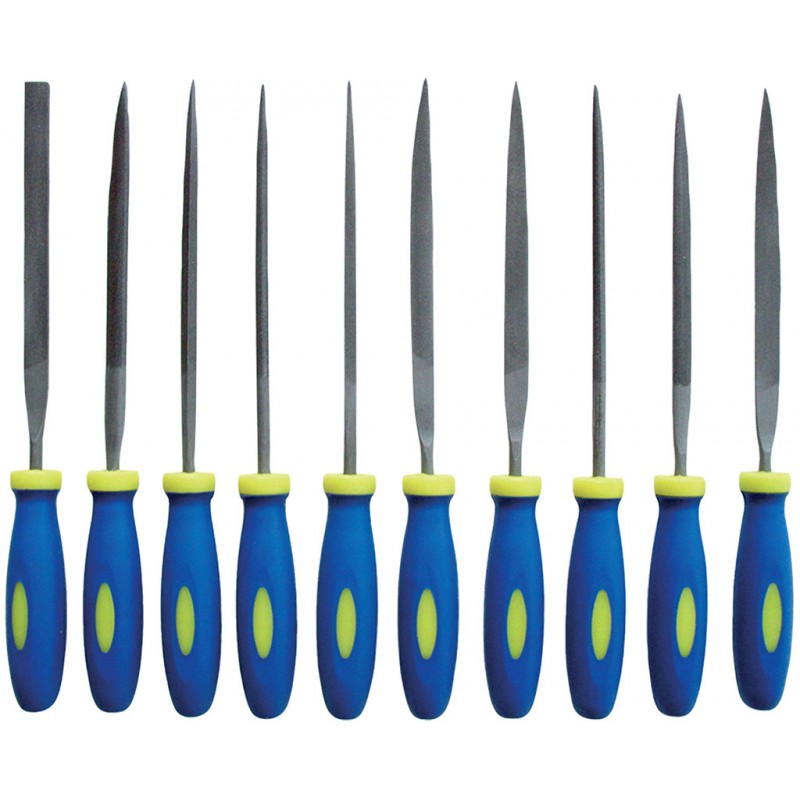EXTOL CRAFT pilníky jehlové s plastovou rukojetí, sada 10ks 8801 EXTOL CRAFT pilníky jehlové s plastovou rukojetí, sada 10ks 8801