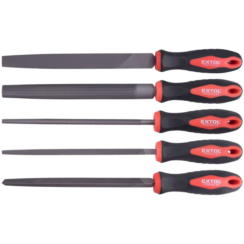 EXTOL PREMIUM pilníky, sada 5ks, 200mm, sek 2 8803611 EXTOL PREMIUM pilníky, sada 5ks, 200mm, sek 2 8803611