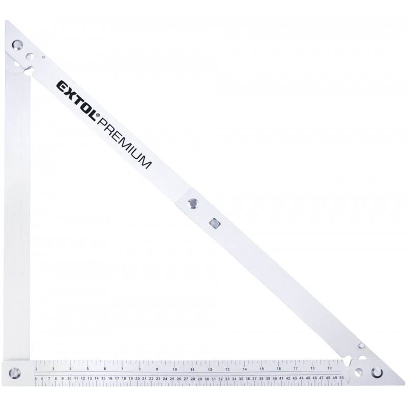 EXTOL PREMIUM úhelník stavařský skládací, 600mm, hliníkový 8825109