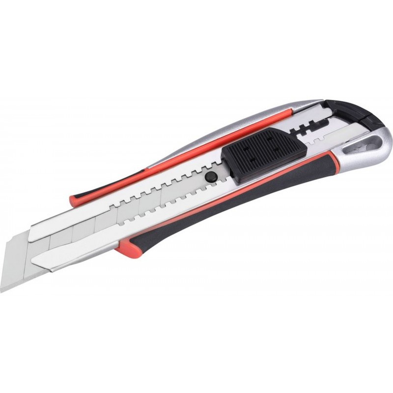 EXTOL PREMIUM Nůž ulamovací kovový s výstuhou, 25mm Auto-lock 8855025 EXTOL PREMIUM Nůž ulamovací kovový s výstuhou, 25mm Auto-lock 8855025