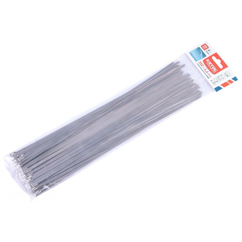 EXTOL PREMIUM pásky stahovací NEREZ, 350x4,6mm, 50ks 8856278 EXTOL PREMIUM pásky stahovací NEREZ, 350x4,6mm, 50ks 8856278