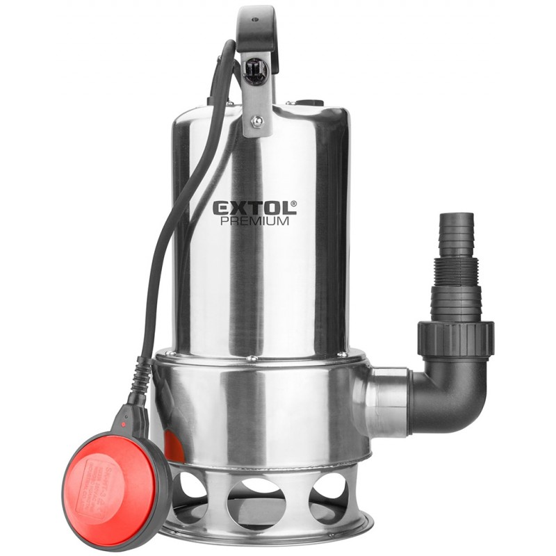 EXTOL PREMIUM čerpadlo ponorné kalové, nerezové tělo, 1100W, 1600l/h, 15m kabel 8895016 EXTOL PREMIUM čerpadlo ponorné kalové, nerezové tělo, 1100W, 1600l/h, 15m kabel 8895016