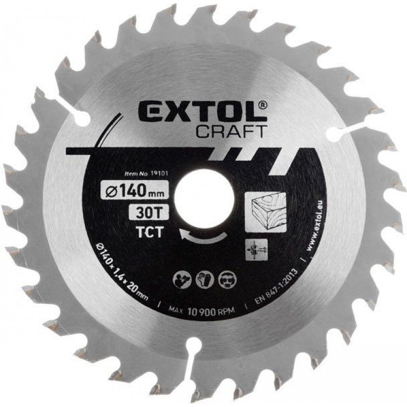 EXTOL CRAFT kotouč pilový s SK plátky, 400x2,5x30mm 19122