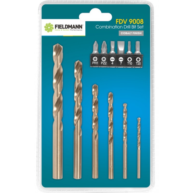 FIELDMANN FDV 9008 Sada vrtáků a bitů 12ks 50001375