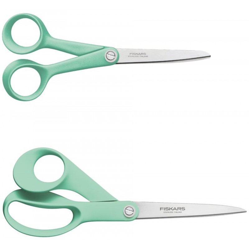 FISKARS Inspiration Mint Sada nůžek (17cm & 21 cm) 1084006 FISKARS Inspiration Mint Sada nůžek (17cm & 21 cm) 1084006