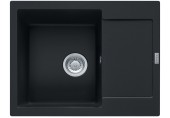BAZAR Franke Maris MRG 611-62, 620x500 mm, fragranitový dřez, matná černá 114.0637.573 DVA VYVRTANÉ OTVORY!!