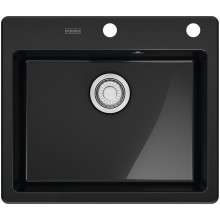 Franke Mythos MYK 610-52 Onyx 590x510,bez sifonu,e.click 124.0747.109