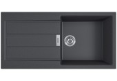 BAZAR Franke Sirius 2.0 S2D 611-100, 1000x500 mm, tectonitový dřez, černá 143.0613.661 POŠKOZENÝ ROH!!