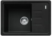 Franke Malta BSG 611-62, 620x435 mm, fragranitový dřez, Matná černá 114.0661.515