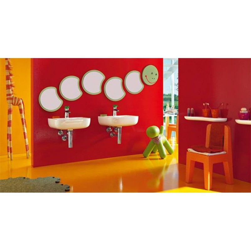 LAUFEN FLORAKIDS Umývátko pro děti 45x41 cm, s otvorem pro baterie, bílé LAUFEN FLORAKIDS Umývátko pro děti 45x41 cm, s otvorem pro baterie, bílé