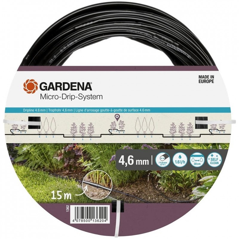 Gardena Micro-Drip-System nadzemní kapací hadice 4,6 mm (3/16"), 15 m 1362-20 Gardena Micro-Drip-System nadzemní kapací hadice 4,6 mm (3/16"), 15 m 1362-20
