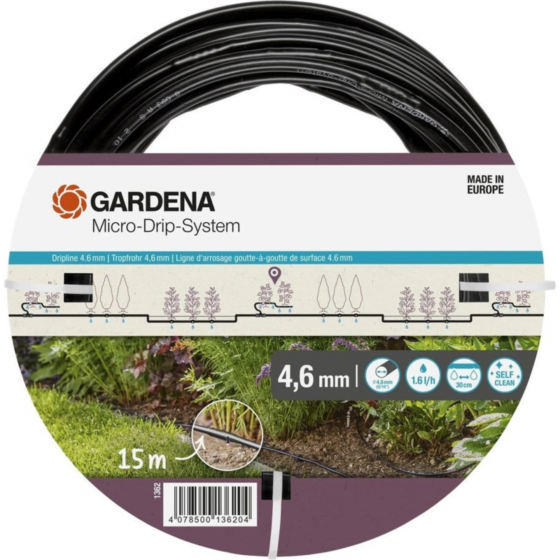 Gardena Micro-Drip-System nadzemní kapací hadice 4,6 mm (3/16"), 15 m 1362-20
