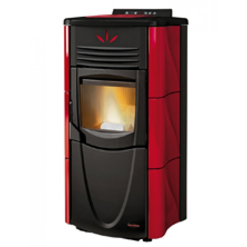 Krbová kamna na pelety Graziosa STEEL 8kW bordó Krbová kamna na pelety Graziosa STEEL 8kW bordó