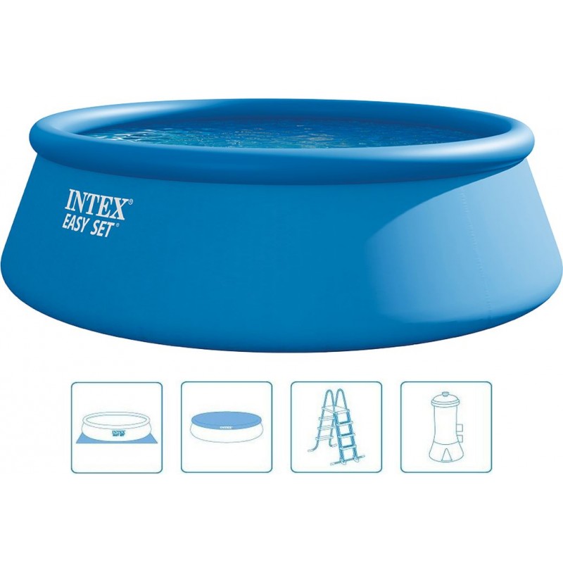 INTEX Easy Set Pool Bazén 457 x 122 cm s kartušovou filtrační pumpou 26168NP