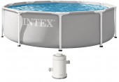 INTEX PRISM FRAME Kulatý bazén 305 x 76 cm s kartušovou filtrací 220-240V 26702ND