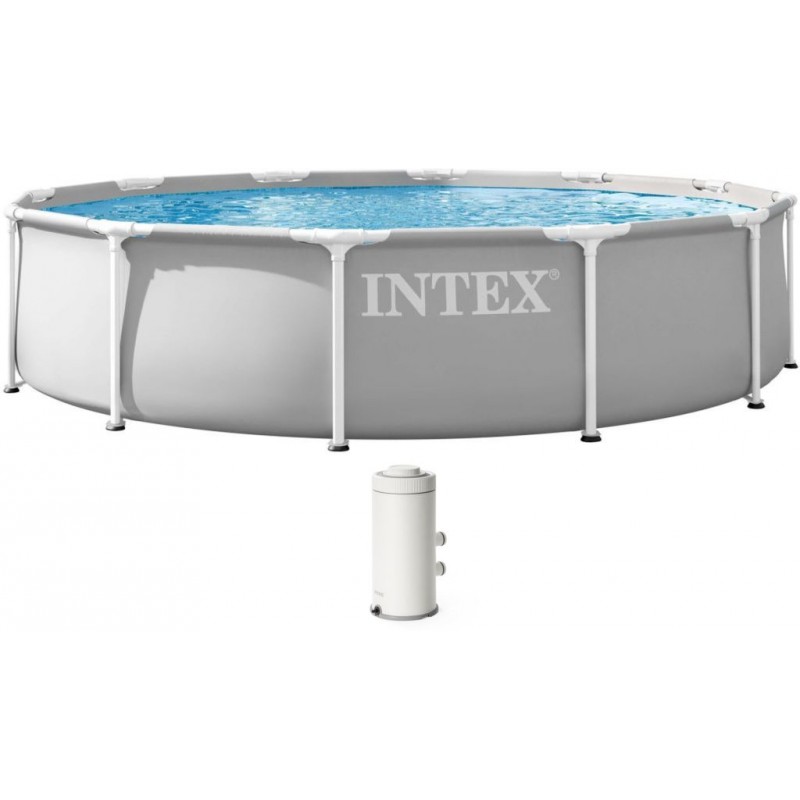 INTEX PRISM FRAME Kulatý bazén 366 x 76 cm s kartušovou filtrací 220-240V 26712ND