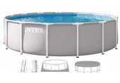 INTEX PRISM FRAME Kulatý bazén 427 x 107 cm s kartušovou filtrací 220-240V 26720ND