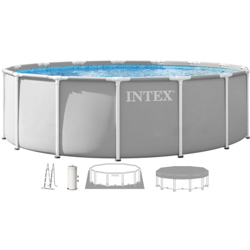 INTEX PRISM FRAME Kulatý bazén 457 x 122 cm s kartušovou filtrací 220-240V 26726ND
