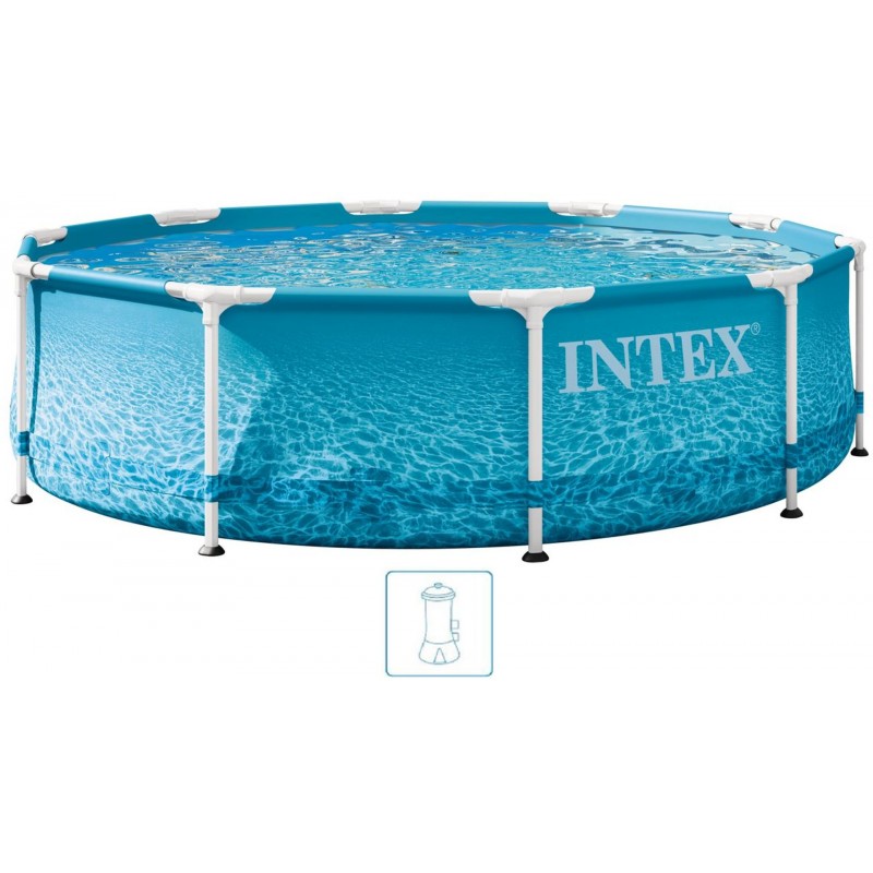 INTEX METAL FRAME BEACHSIDE Bazén 305 x 76 cm s filtrací 12V 28208GN