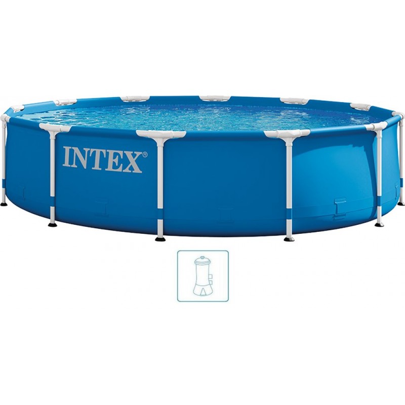 INTEX METAL FRAME Bazén 366 x 76 cm s filtrací 220-240V 28212NP INTEX METAL FRAME Bazén 366 x 76 cm s filtrací 220-240V 28212NP