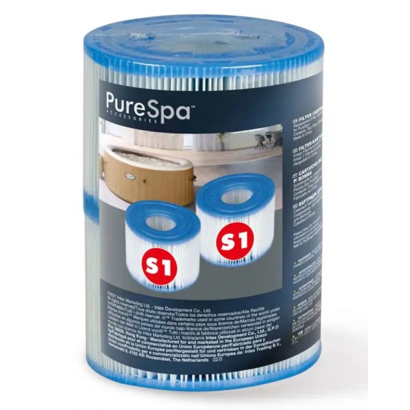 INTEX Filtrační kartuše S1 pro výřivky PureSpa 2ks 29001