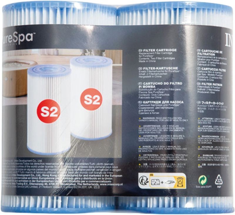 INTEX Filtrační kartuše S2 pro výřivky PureSpa 2ks 29012