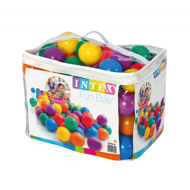 INTEX FUN BALLZ Míčky do bazénu 8 cm, 100 ks 49600 INTEX FUN BALLZ Míčky do bazénu 8 cm, 100 ks 49600