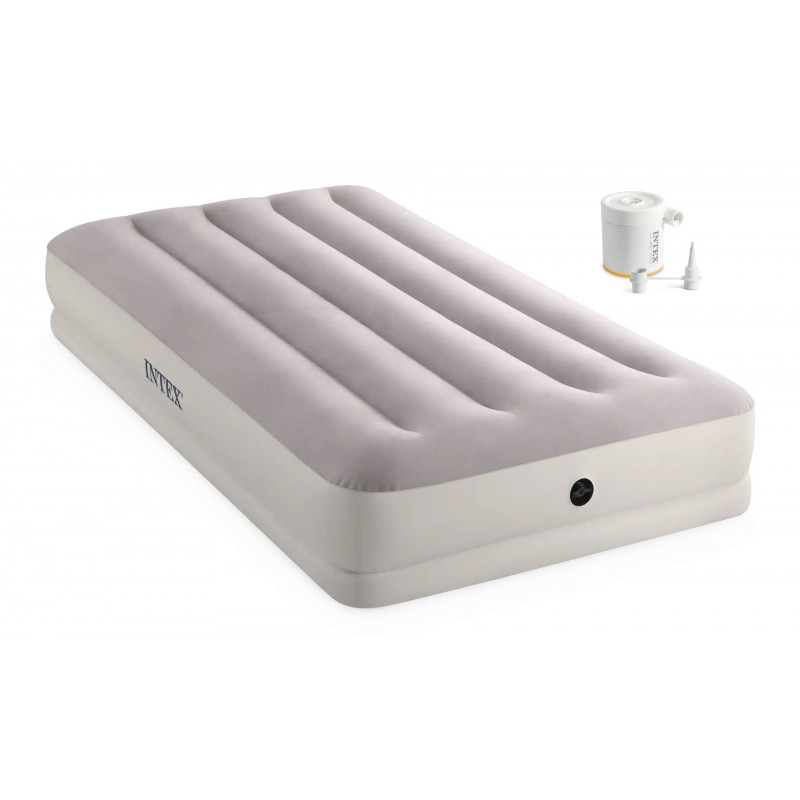 INTEX PRESTIGE MID-RISE TWIN Nafukovací postel s USB pumpou 99 x191 x 30 cm 64177