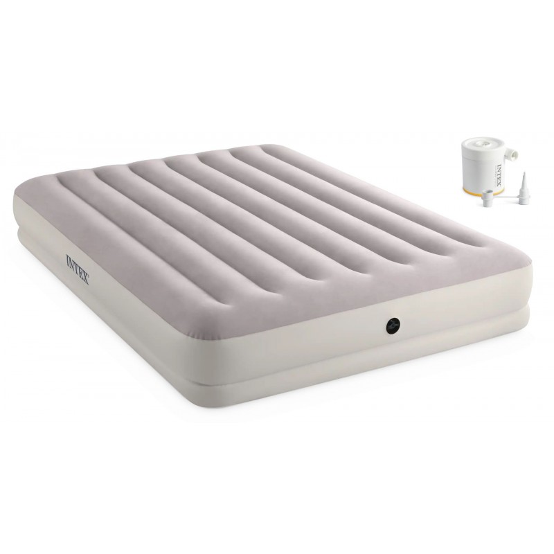 INTEX PRESTIGE MID-RISE QUEEN Nafukovací postel s USB pumpou 152 x 203 x 30 cm 64179